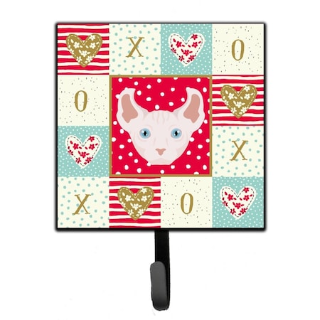 Carolines Treasures 4.25 x 1 x 7 in. Dwelf Cat Love Leash or Key Holder CK5113SH4
